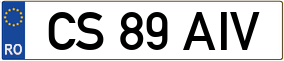 Truck License Plate